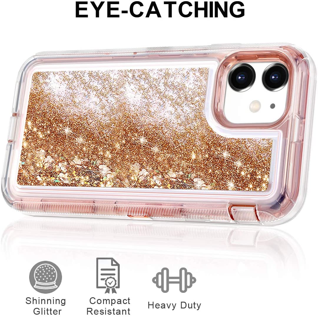 Features of iPhone 11 Gold Bling Case Eye catching and heavy duty gold bling case for iPhone
