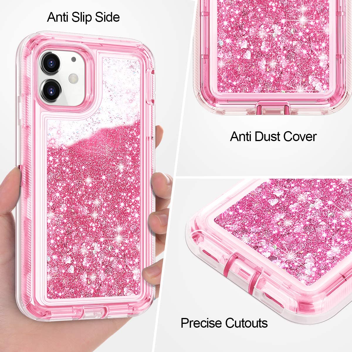 Glitter Hot Pink iPhone 4 4/S Phone Case