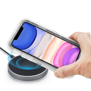Wireless Charging iPhone 11 Black Glitter Case | Femrico Cases