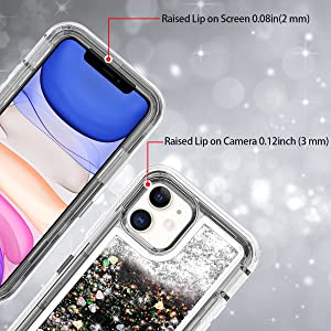 Sparkling Front and Back iPhone 11 Black Glitter Case | Femrico Cases