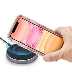 Wireless Charging iPhone 11 Gold Glitter Case | Femrico Cases
